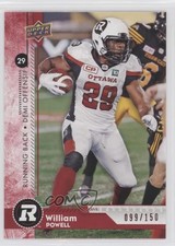 2018 Upper Deck CFL Red 99/150 William Powell #176 0gd2
