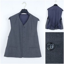 Mens Waistcoat Large Size US 42 Grey Formal Dress Vest