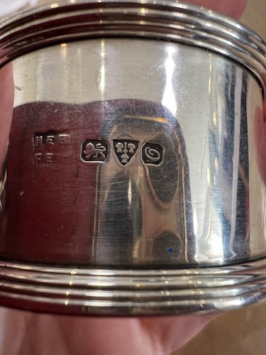 Serviettenring Silber 1914, Chester, Barker Brothers. - Bild 7 von 8