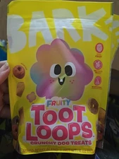 Bark Box FRUITY TOOT LOOPS Crunchy  Dog Treats Mixed Berry Blend  New