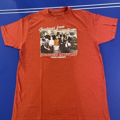 The Office Show Christmas Mens Large T-Shirt Dunder Mifflin Ripple Junction