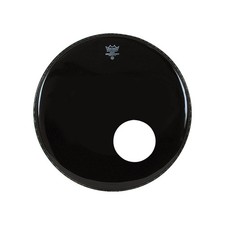 Remo Ambassador Bass Drum Head with 5.5" Port Hole Ebony 22 in.