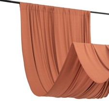 5 ft x 10 ft TERRACOTTA 4-Way Stretch Spandex Divider Backdrop Curtain Wedding