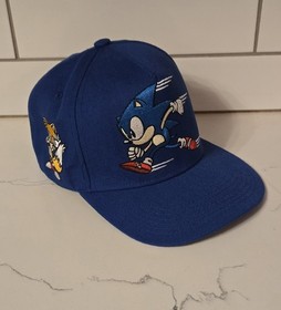 Sega Dreamcast Official Sonic The HedgeHog Snapback Hat Cap Limited Edition Blue