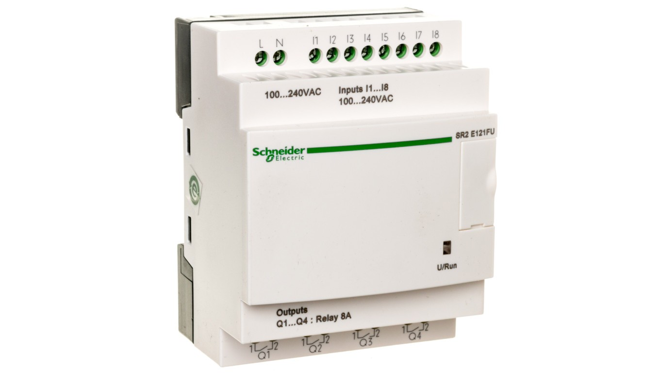 Programmable Controller 8 Inputs 4 Outputs Zelio Logic SR2E121FU