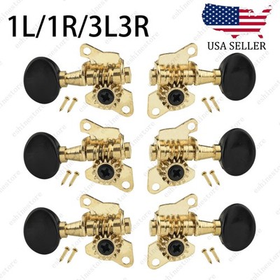 Guitar Open-Gear Tuning Pegs 1:15 Ratio Single Hole Tuners for Acoustic Guitar