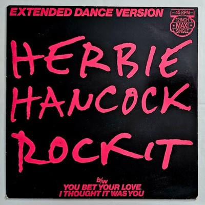 ELECTRO-FUNK - HERBIE HANCOCK - ROCKIT - CBS RECORDS ORIGINAL IMPORT