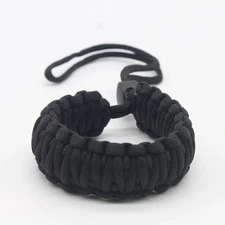 Parachute Cord Braided Wristband with Adjustable Buckle Suitable for Camping Hik