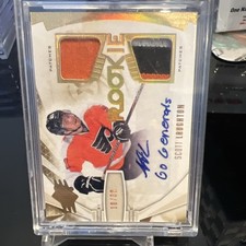 2013-14 UD Upper Deck Spx Rc Patch Auto  Scribed Scott Laughton #10/30