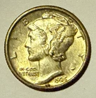 1926 Mercury Silver Dime - 90% Silver