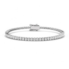 2.00ct Lab Created Diamond D VVS Tennis Bracelet Solid 925 Sterling Silver