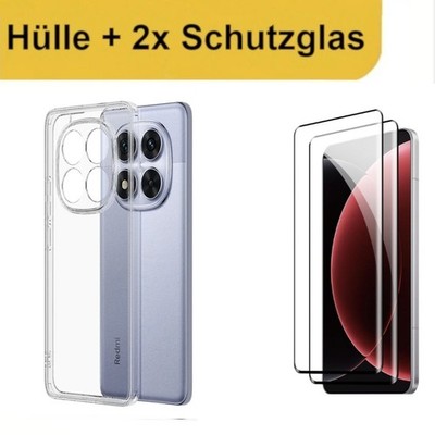 Hülle + 2x Schutzglas für Xiaomi Redmi Note 15 Pro 5G Handyhülle Handytasche