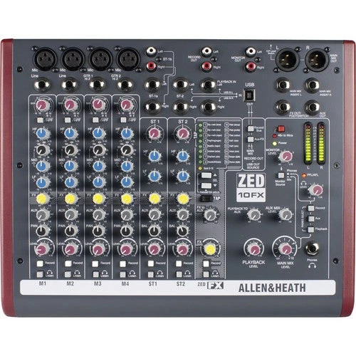 Allen & Heath ZED-10FX Multipurpose Mini Mixer with Effects - Image 2 of 4