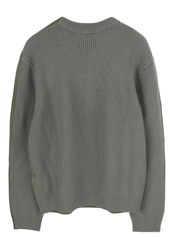 DIESEL K-Birmin Men Jumper 2XL Khaki Pullover Crew Neck Knit Wool Stretch I - Image 2 of 4