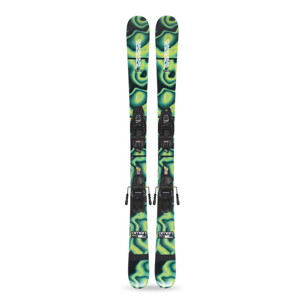 Ski OMEN JR 4.5 FDT 85mm noir pour apprendre le ski sans effort