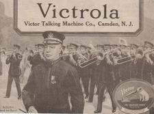 VICTROLA TALKING MACHINE ADVERTISING JOHN PHILLIP SOUSA Band Camden NJ 1900's