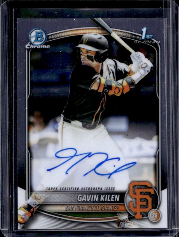 2025 Bowman Draft Gavin Kilen Chrome Auto Autograph 1st Prospect #CPA-GK Giants