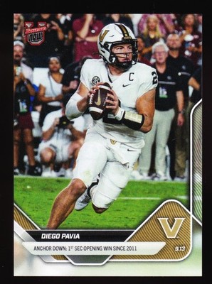 Diego Pavia Vanderbilt Anchors Down SEC Win vs Gamecocks 2025 Bowman U Now #13