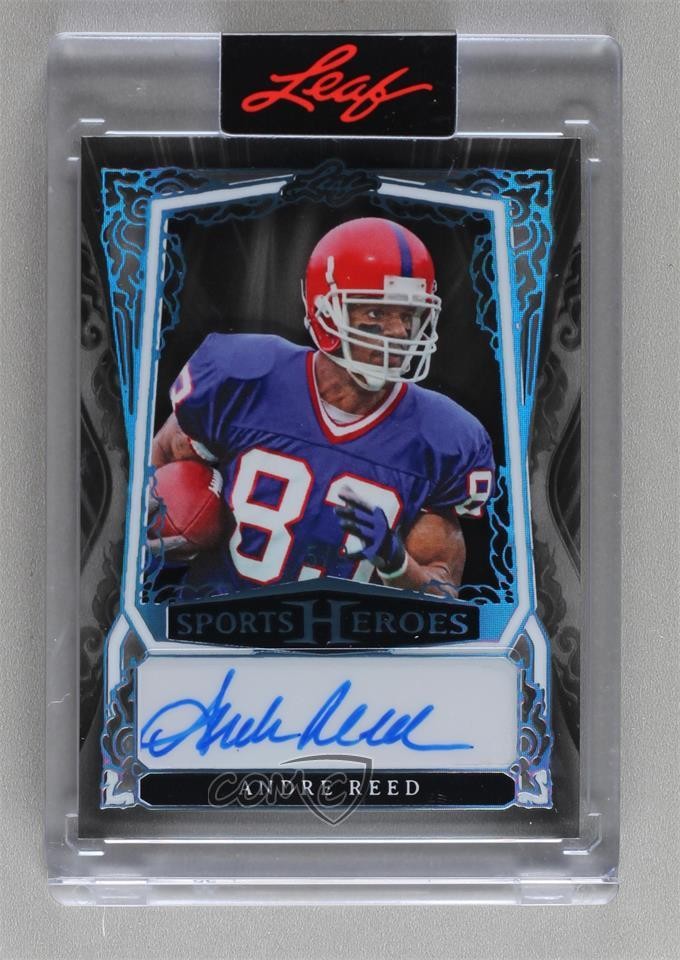2025 Leaf Metal Sports Heroes Acetate Platinum 5/9 Andre Reed Auto HOF 0nr3