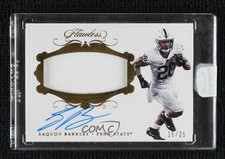 2018 Panini Flawless Collegiate Rookie 15/25 Saquon Barkley Patch Auto 1tr9