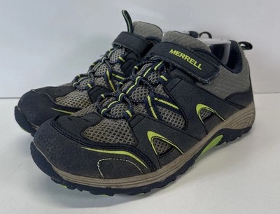 Merrell Womens Trail Hiking Shoes 5.5W Gray Green Outdoor Athletic Sneakers