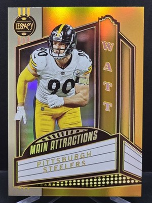 2023 Legacy TJ Watt Main Attractions #MA-10 CASE HIT Pittsburgh Steelers