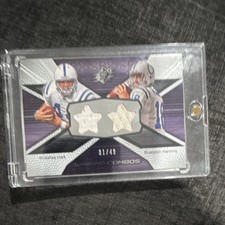 Upper Deck 2008 SPx Football Winning Combos Dallas Clark Peyton Manning /49 Card