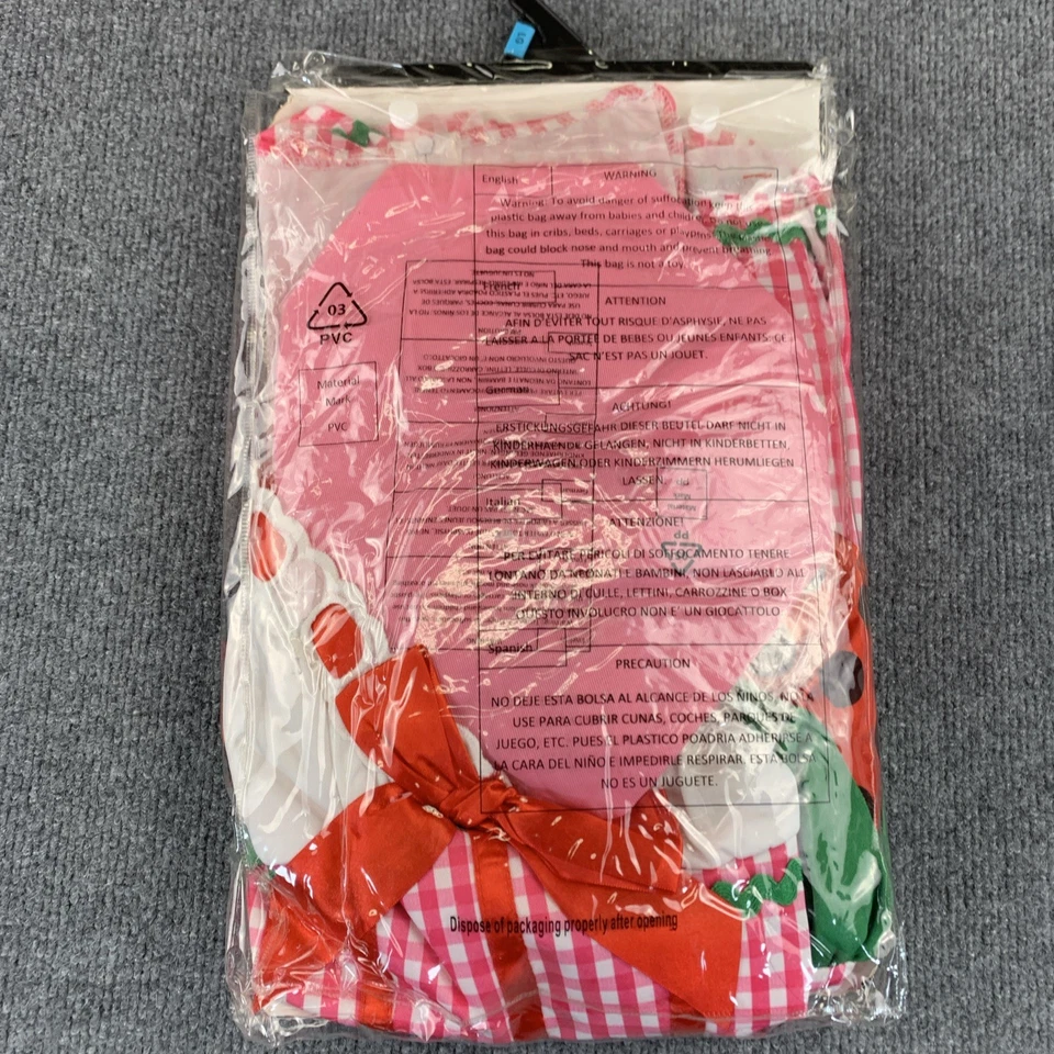 Leg Avenue Women's Berry Beauty Strawberry Shortcake Costume Dress Bonnet L Y2K - Image 3 of 4