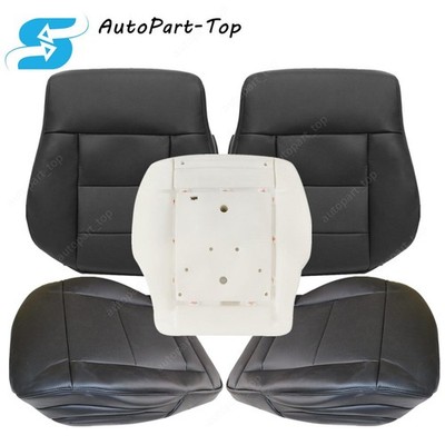 Front Bottom & Top Seat Cover Black & Bottom Foam For 2010-2016 Mercedes Benz E