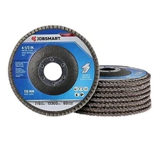 JobSmart QJT24PTAPDQ002 4-1/2 in. X 7/8 in A120 Metal Flap Disc Wheel Set, 8 pc.