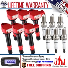 6pcs Ignition Coils & Spark Plug Pack For 2000-2007 Honda Accord 3.0L V6 UF400