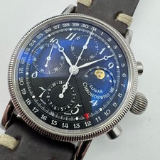 Orologio Uomo Automatico Chronoswiss Luna CH7523 Cronografo Fasi Lunari...