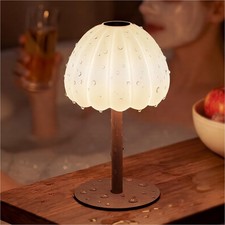 Rechargeable Waterproof Shower Lamp, IP65 Cordless Touch Dimmable Small Desk ...