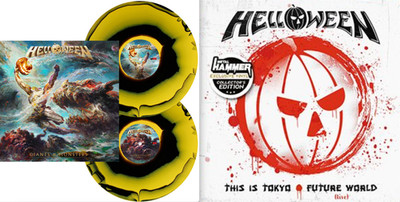 Helloween - Giants & Monsters BL Yellow 2 Vinyl LP + This is Tokyo 7'' Single NEU