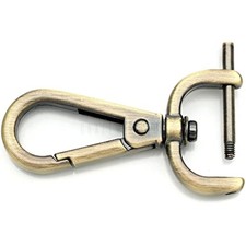 2pcs detachable snap hook swivel clasp w/screw bar vt493 bag strap har