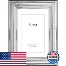 Siena Classic Hammered Silver Picture Frame, Tarnish Resistant Finish, Perfect