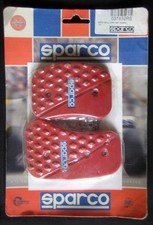 Sparco 037852rs - Set Of Red Universal Fast Series Aluminum Pedal Pads - Nos Sparco 037852rs - Set Of Red Universal Fast Series Aluminum Pedal Pads - Nos