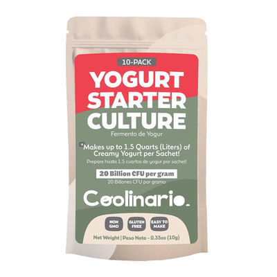 Yogurt Starter Culture (10-Pack, 1G Sachets) Live Cultures for Homemade Yogurt |