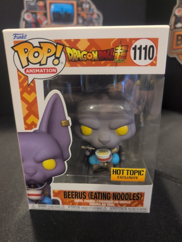 Funko Pop! Vinyl: Dragon Ball - Beerus (Eating Noodles) - Hot Topic (Exclusive)