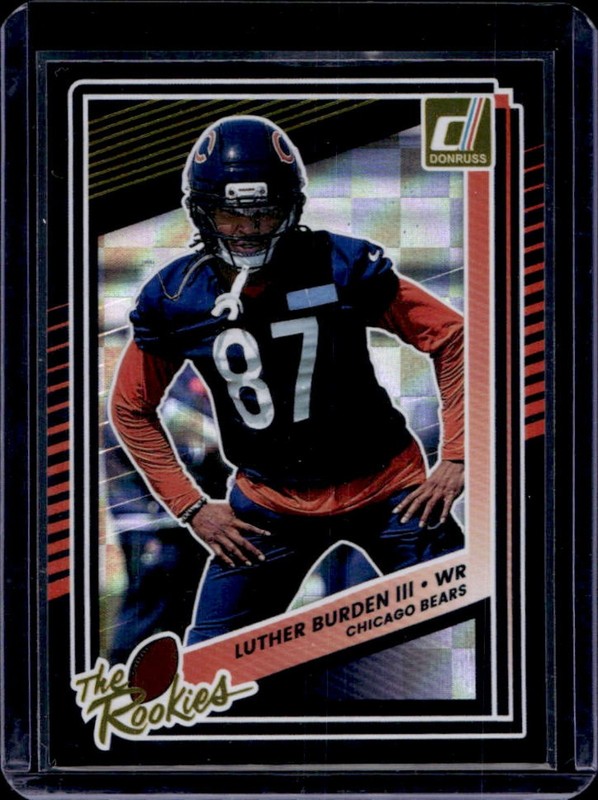 2025 Panini Donruss Luther Burden III The Rookies Rookie RC #40 Bears