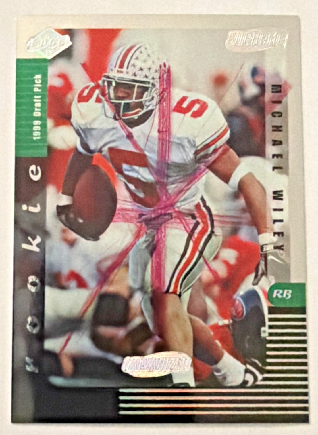 1999 Collectors Edge SUPREME #166 MICHAEL WILEY Galvanized SSP RARE Pulled X-OUT