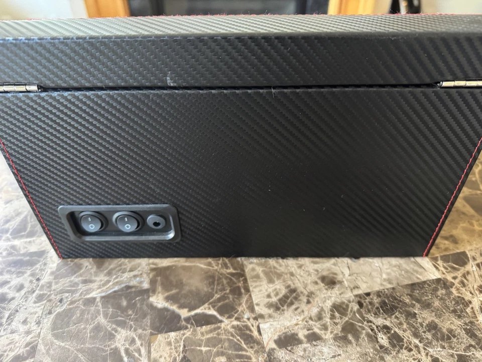 Caixa de armazenamento enrolador de relógio de rotação automática 4+6 caixa de exibição de corda automática - Imagem 2 de 3