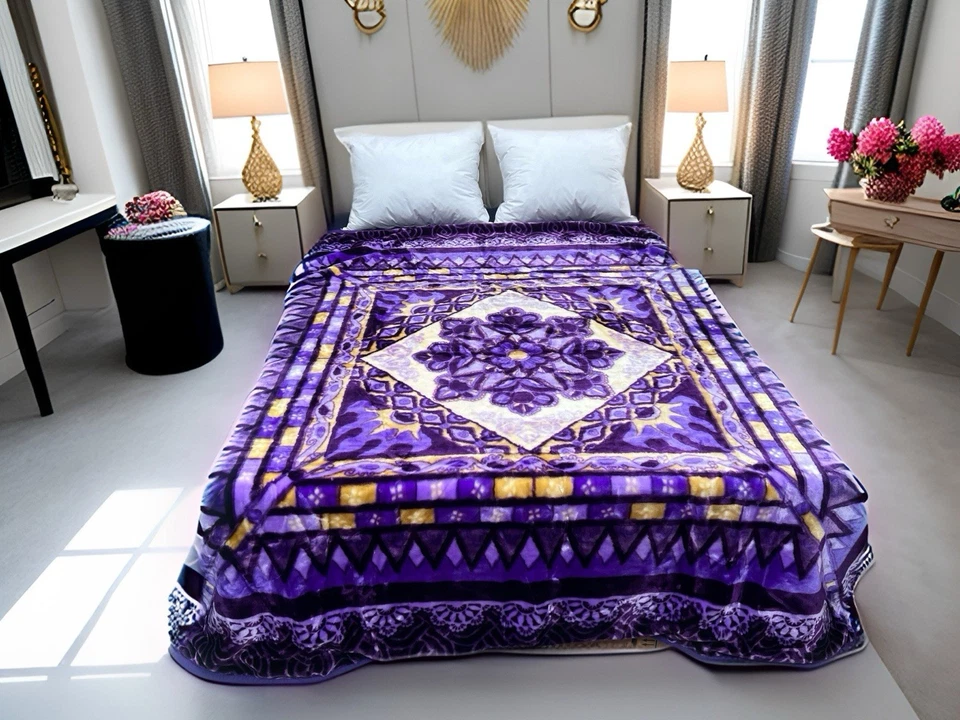 "Nueva manta reversible estilo visón de 2 lados súper suave tamaño queen 75X87"" 6,5 libras" Foto 2 de 4