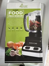 Eco Chef  3 Cup 2 Speed Food Processor (Chop Grind Emulsify Purée)  NEW