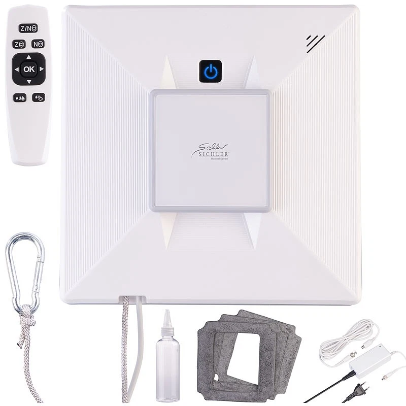 Sichler Profi-WLAN-Fensterputzroboter mit 4 Sprühköpfen, Fernbedienung, App - Bild 2 von 4