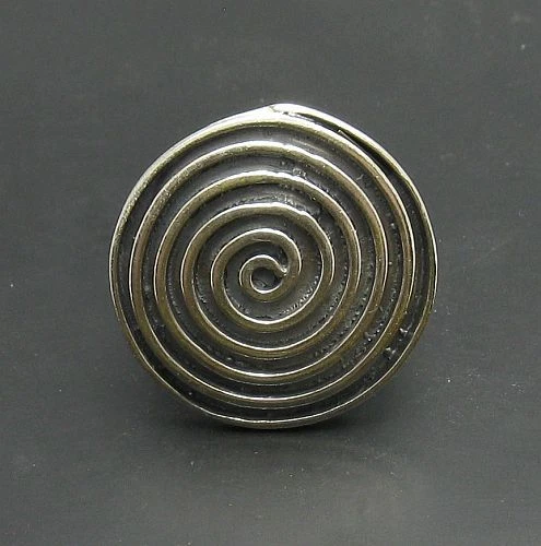 Echte Sterling Silber Ring Spirale solide punziert 925 handgefertigt