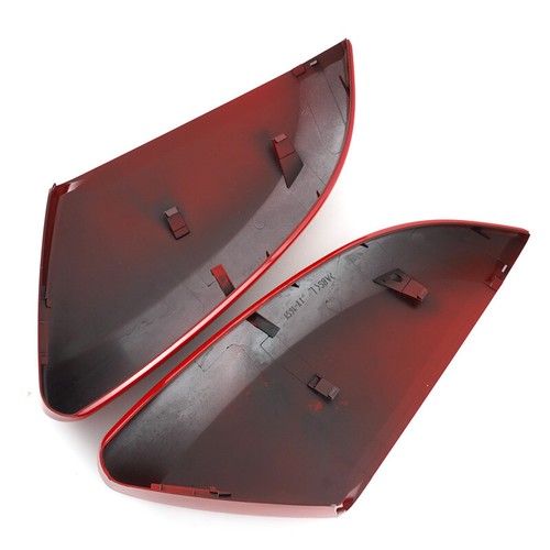 Pair Side Mirror Cover Caps Door Rearview Cover For Honda Civic 2016-2021 Red - Picture 9 of 10