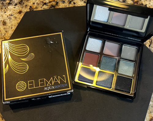 Eleman Beauty Aqua Water Eye Shadow Palette 9 Colors .53 oz - 第 1/7 張圖片