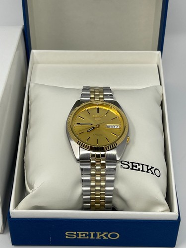 Orologio da polso Seiko 5 SNXJ92 Seiko 5 SNXJ92 Automatico Quadrante Oro Acciaio Inox - Foto 6 di 23