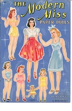 VINTGE UNCUT 1942 Modern Miss PAPER DOLL LASR REPRODUCTION~LO PR~FREE SH NO1 SLR